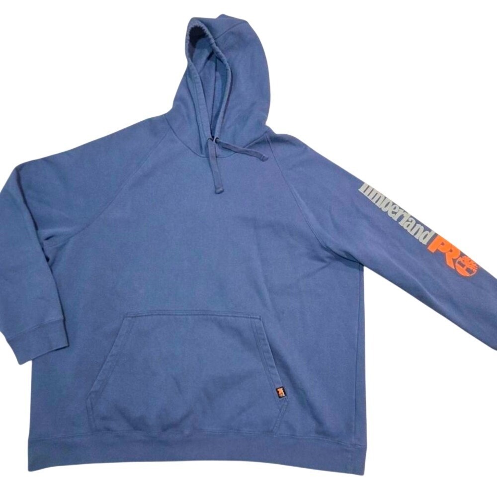 Timberland PRO Rain Repel Original Fit Pullover Hoodie Blue Fleece‎ 3XL Men's